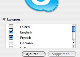  Skype pour Mac OSx 