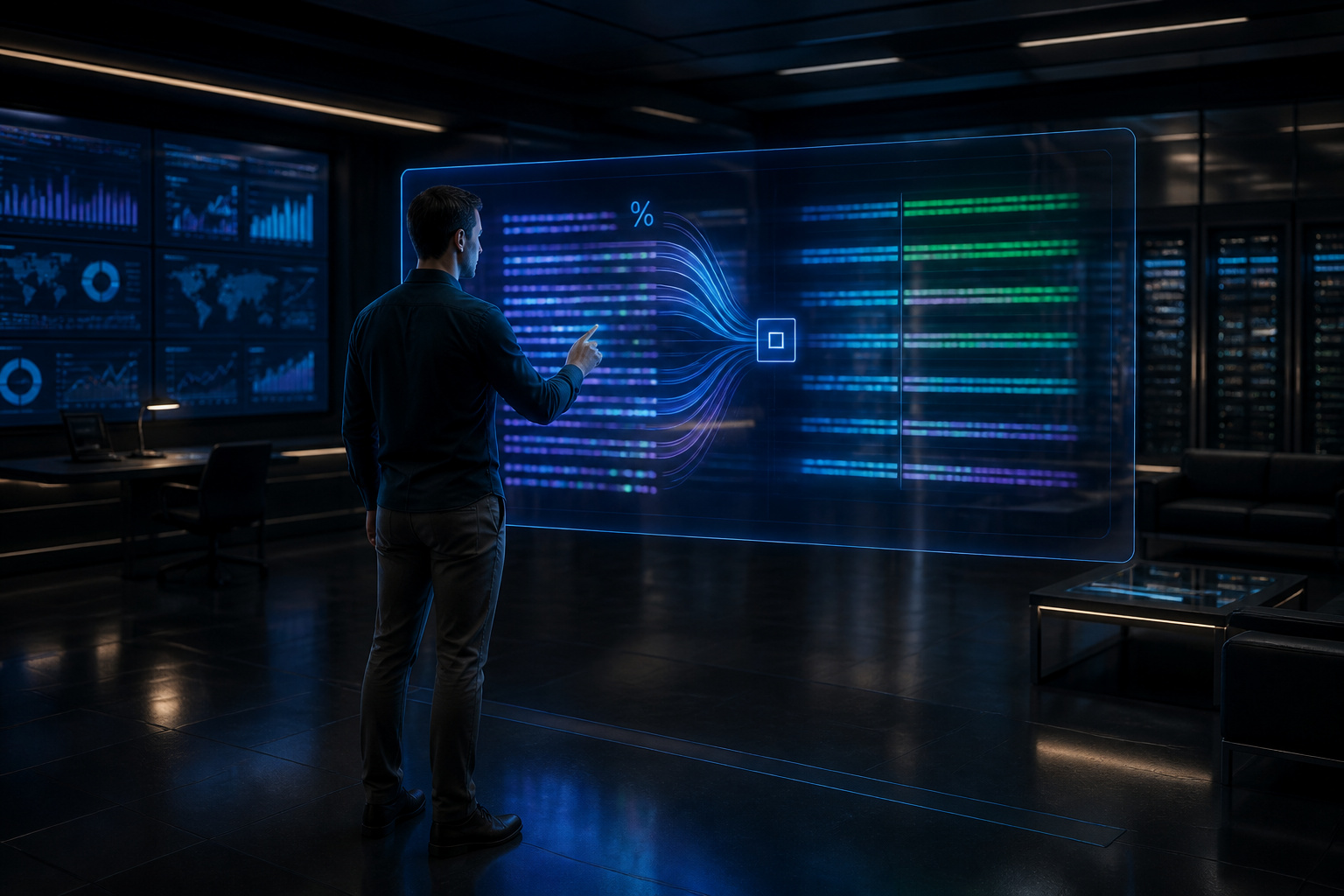 Maitre des donnees holographiques